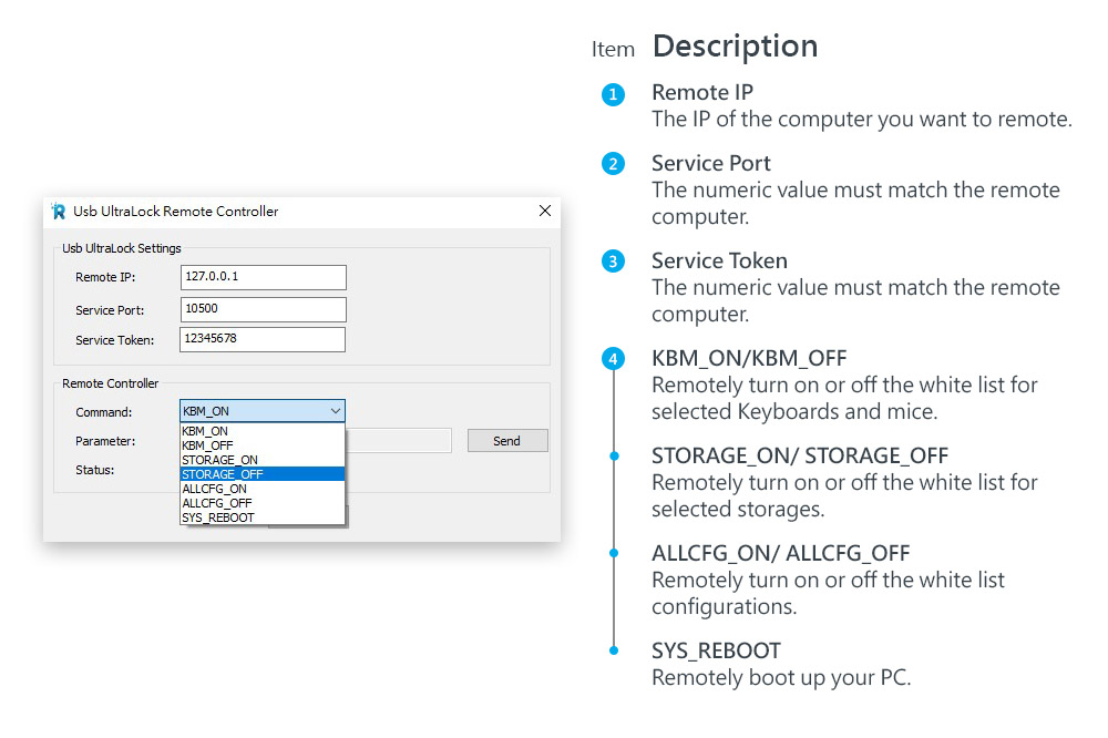 Web Service and Security Settings